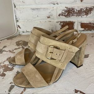 Banana Republic Womens Double Strap Buckle Suede